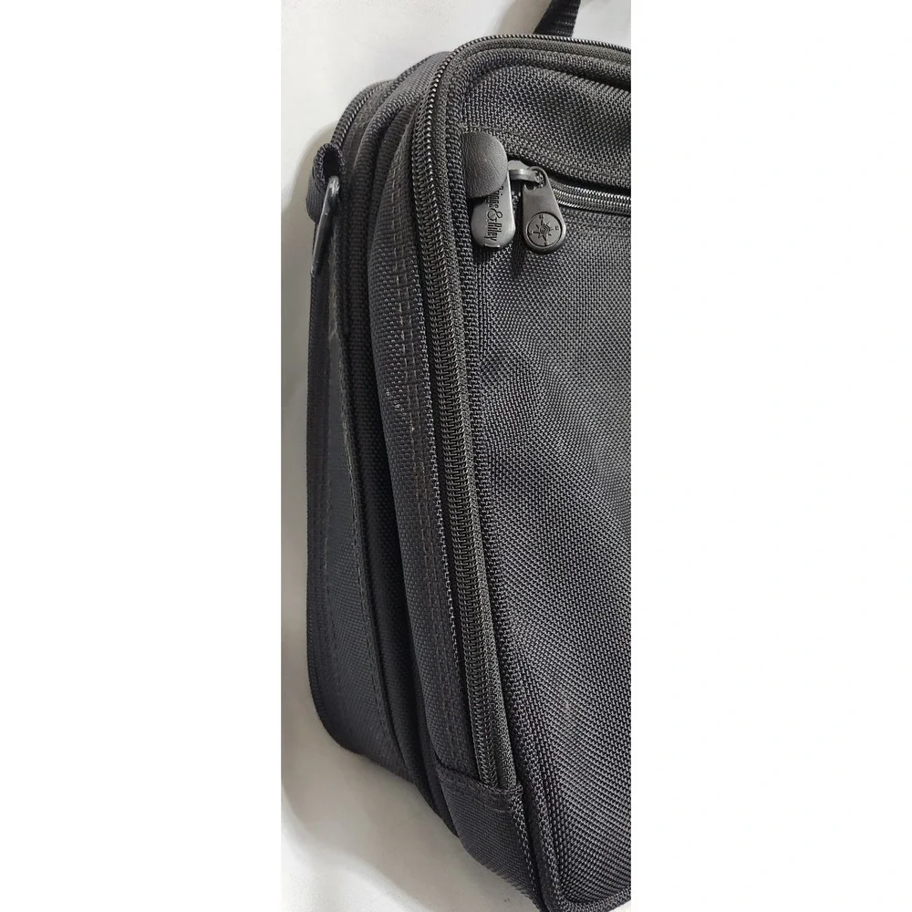 Briggs & Riley Expandable Laptop Briefcase Black Ballistic Nylon Business Bag